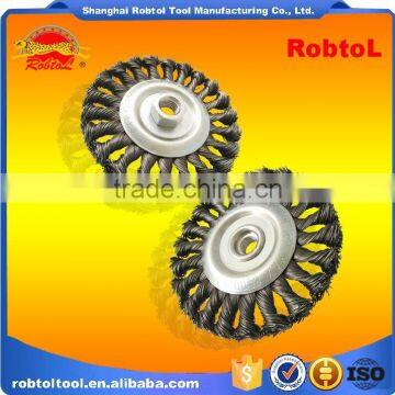 115MM Brush Wheel Twist Knot Crimped Bowl Disc Abrasive M14 Round Grinding Cheaning Brush photo-4