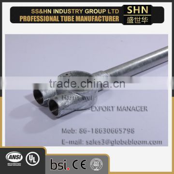 rectangular gi hollow steel metal conduit pipe manufacturers china tianjin