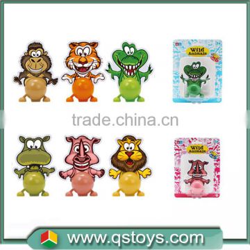 DIY animals type card funny wind up toys