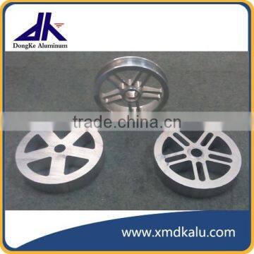 CNC machined 6063 T5 extruded aluminum wheel