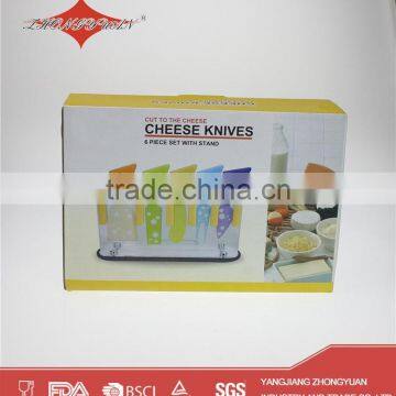 5 Pcs Colorful Wholesale Cheese Knives Set for Kitchen Gadget 2015 photo-6