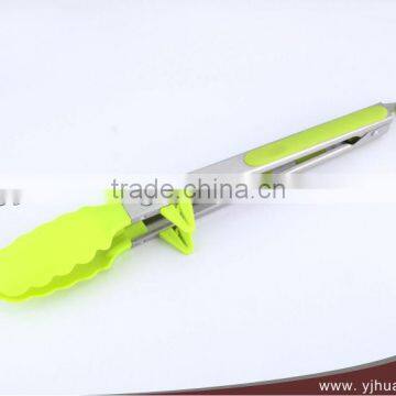 Hot Sale Skidproof Handle Locking Nylon Kitchen Food Tongs