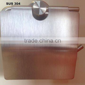 Bath Hardware Factory Supply Stainless Steel Roll Paper Rack (with Cover ) photo-2
