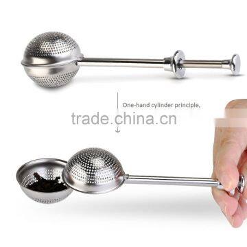 WCR269 Good Quality Stainless Steel Tea Tools Tea Strainer Tea Infuser Long Bending Handle Durable and Rust Resistant photo-4