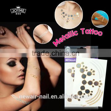 Metallic body temporary tattoo jewler bulk buy from China