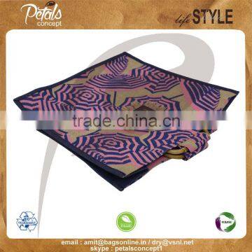 PP Laminated Jute Tote Bag With Padded Rope Handle & With Two Side Umbrella Print photo-6