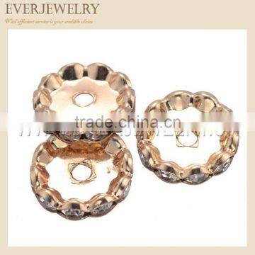 Iron Flower rhinestone connector for necklece or bracelet