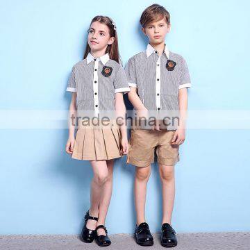 Wholesale Classic Design School Shirt And Khaki Skirt And Short Pants photo-3