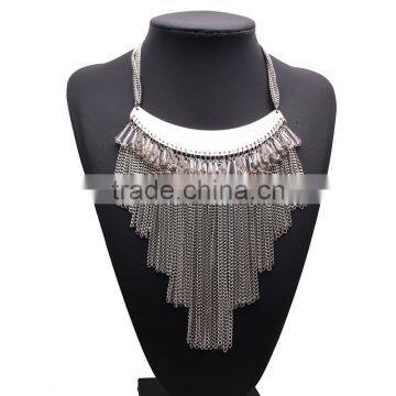 New Design Bohemian Style Multi Chain Tassel Crystal Pendant Necklaces photo-2