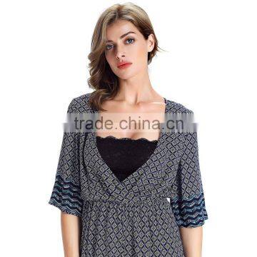 Vintage Floral Casual Style Plus Size Xxxl Women Clothing Playsuit Rompers v Neck