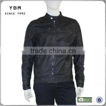 OEM plain casual design varsity jacket,man jacket leather motorcycle jacket