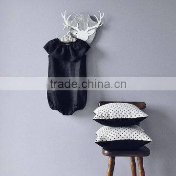 Dress-Jumpsuit For Baby Girl Clothes Linen Romper Stylish Simple Baby Clothes Apparel photo-3