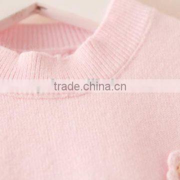 2016 Latest Cute Baby Girls Sleeveless Soft Wool Sweater Design Baby Clothes photo-3