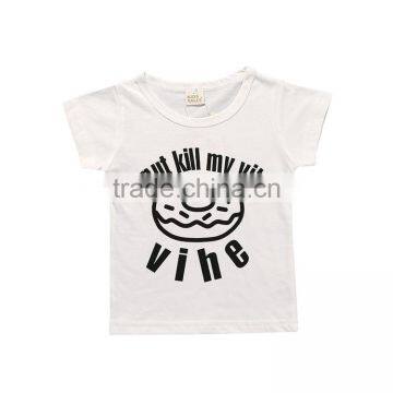 S17506A Boys Letter Cotton Baby Kids Shirts Fashion Children Tee Tops photo-6