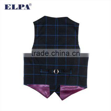 ELPA Fancy Fashion Slimming Check Designer 3 Piece Boys Wholesale Suits photo-6
