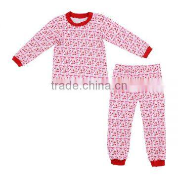 Wholesale pink baby kids cotton toddler girls children toddler boutique Valentine pajamas