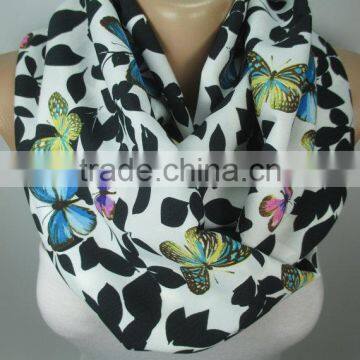 BUTTERFLY Print Scarf Shawl Animal Scarf Infinity Scarf Women Fashion Accessories Christmas Gift Ideas For Her photo-3