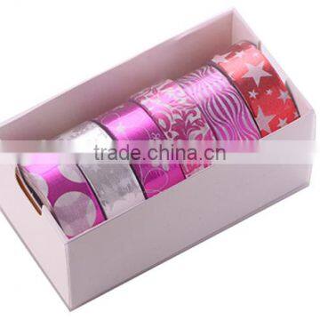 6 Pure Colors Washi Tape One Set Adhesive Paper Decorative Adhesive Paper photo-4