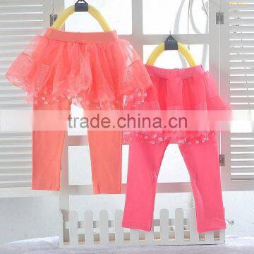 Wholesales Spring Cotton Printing Girls Children Elastic Leggings photo-2