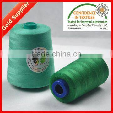 40/2 Green Spun Thread Polyester