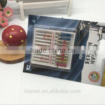 10 PCS ORGAN DOMESTIC SEWING MACHINE NEEDLES 130/705H 70/75/80/90/100 JEANS UNIVERSAL & STRETCH COMBI PACK photo-4