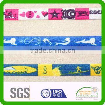 fold over style printed custom elastic band