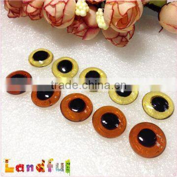 Yellow Wire Back Needle Felted Craft Doll Amigurumi Glass Eyes photo-2