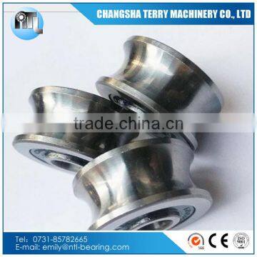 LFR50/5NPP U Groove Sliding Rail Plastic Wheel Track Roller Bearing photo-2