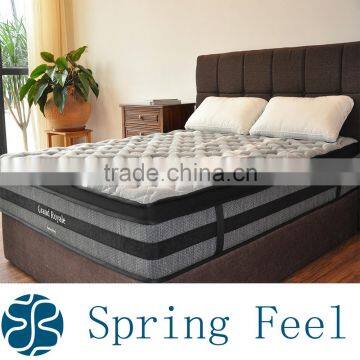 Bamboo Euro top spring mattress for bed room furnitures