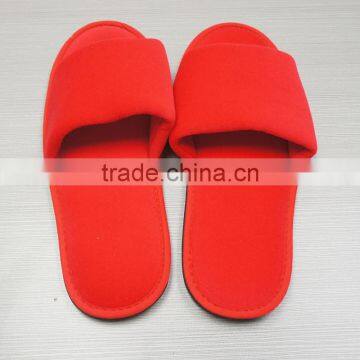 China Factory Luxury hotel slipper solid color velour slipper