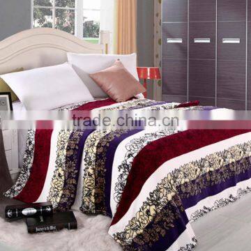 winter bed sheet air condition sheet cover polyester micro flannel bed throw