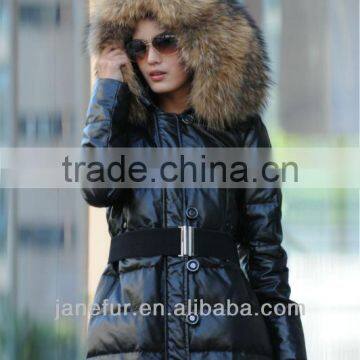 Good quality Raccoon Dog Fur Trimfor Downcoat(Fluffy Beauty)