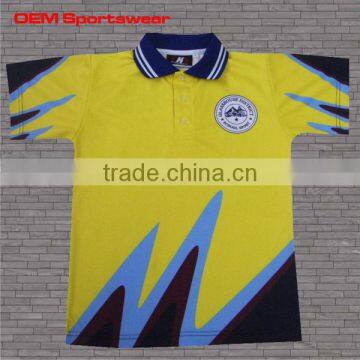 Full dye sublimation men Polo Shirts in custom design