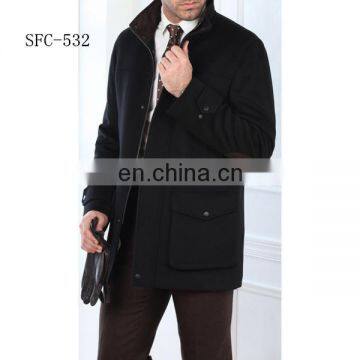 Factory customize classic styles mens cashmere winter coats China supplier