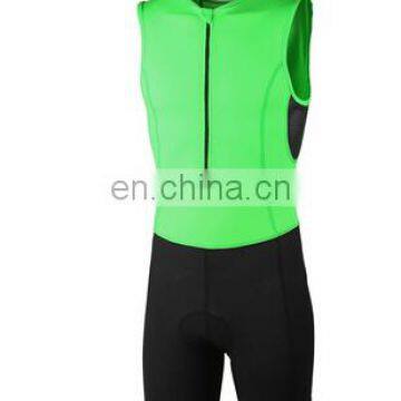 Plain green black Customized triathlon suit triathlon clothing