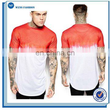 Gym Fitness Wear Sleeveless 100% Cotton Customized Dip Dye Mens Tank Tops photo-5