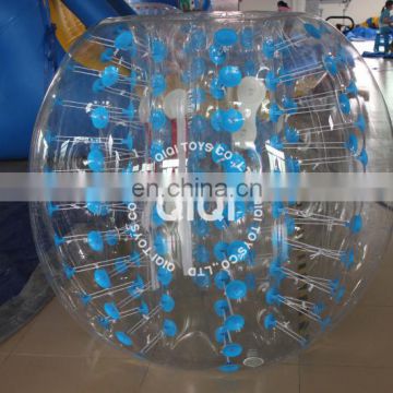 Inflatable transparent body bumper ball/soccer ball