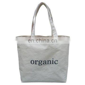 100% organic cotton durable shopping handle bag