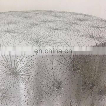 TC219B Restaurant Silver Sequence Elegant Table Cloth Dubai photo-4