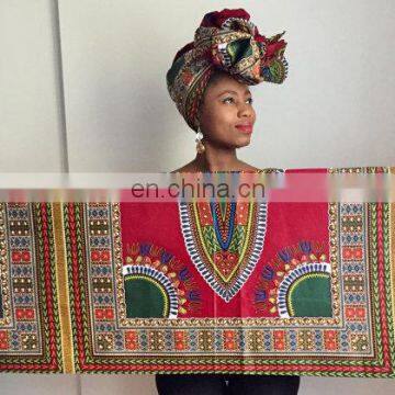 Dashiki Fabric head wraps/ African Head tie/ African Hair Wraps/ African Head scarf/ African Head pcs cotton dashiki head wraps