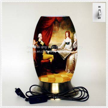 Qin Yuan art desk lamp, creative lamp, decorative table lamp, LED table lamp, American cultural series lamp (Dusa005)