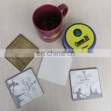 Custom Absorbent Disposable Cardboard Coasters in Cheap Price photo-6