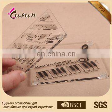 Promotion Cheap Square Custom Plastic Drink Clear Acrylic Coasters photo-2