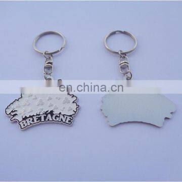 Imprint Bretagne Logo Soft Enamel Shinning SIlver Metal Key Chain