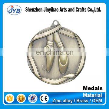 top grade quality elegant ballet medals for award honors