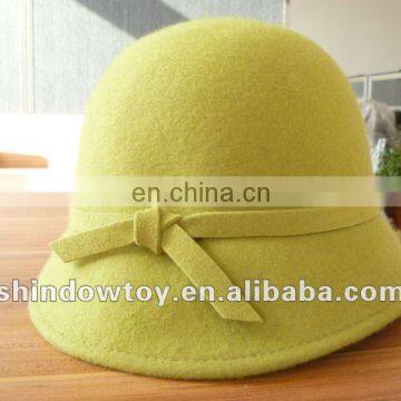 ladies short brim wool felt hat