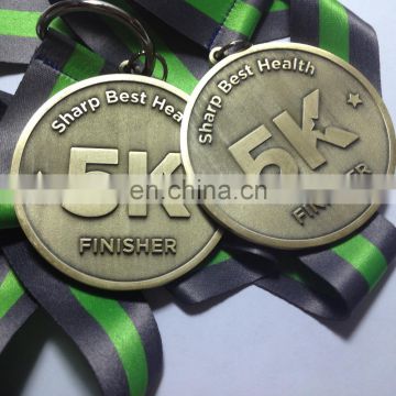 3D Custom Silver Plating Swimming Souvenir Medal