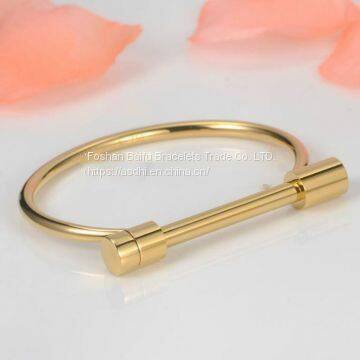 High-End Stainless Steel Jewelry Bracelet, Open Bangles