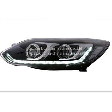 Модифицированные фары и задние фонари Ford Focus 2012-2014 годов выпуска