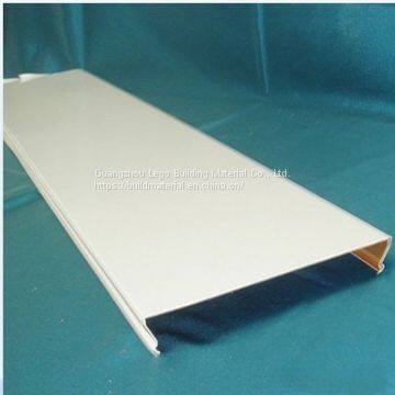 Aluminum Buckle Ceiling Oak Grain Station Irregular